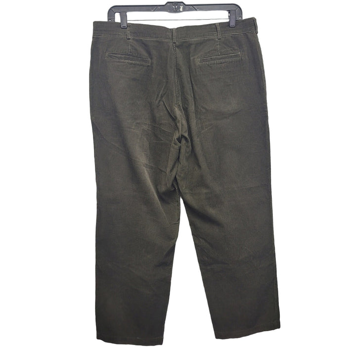 Structure Mens 40X30 Olive Green 100% Cotton Multi Pocket Corduroy Crosby Pants