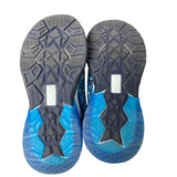 Yeskis Boys Size 3 Blue Swirl Light Up Hook Loop Elastic Lace Slide On Shoes