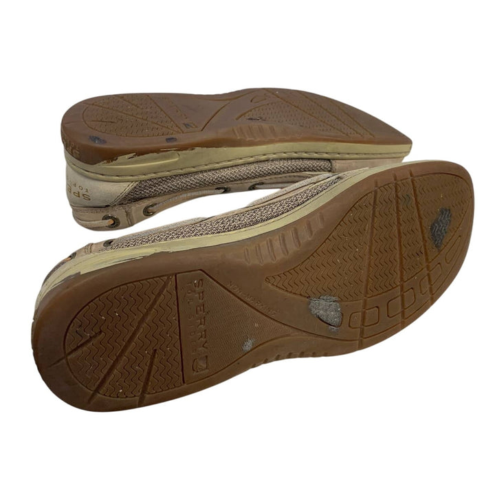 Sperry Top Sider Womens Size 6.5 Leather Side Laced Boat Shoes Slide On Loafers