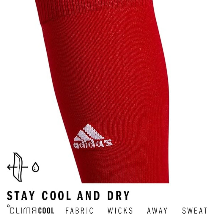 New 2-Pack Adidas Unisex XS Red Rivalry Soccer Over-the-Calf Athletic Fit Socks