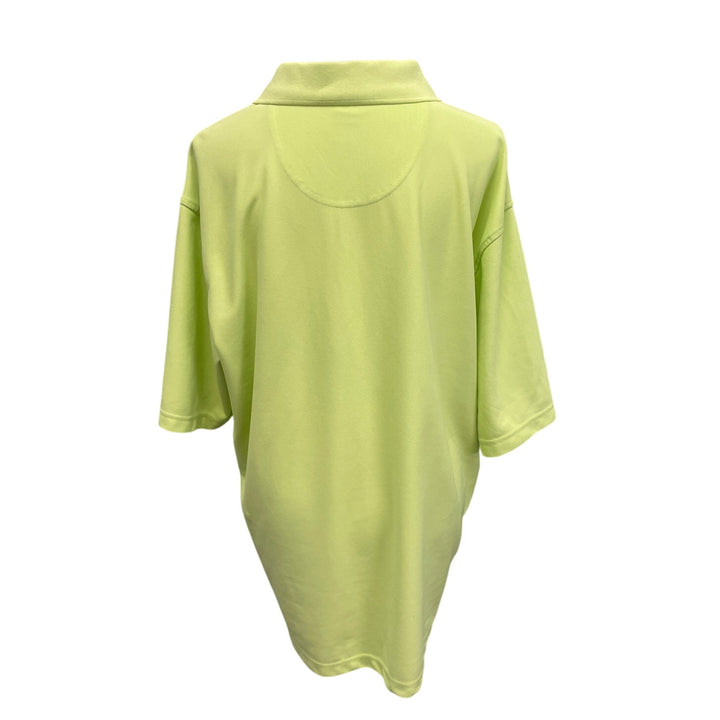Lone Cypress Mens XXL Yellow 100% Polyester Short Sleeve Collared Polo Shirt