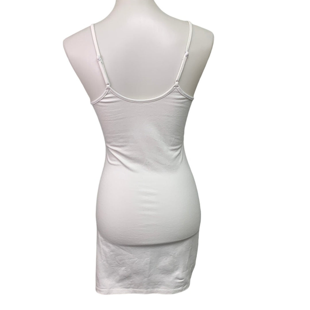 New American Eagle Womens Small White Spaghetti Strap Bodycon Mini Dress