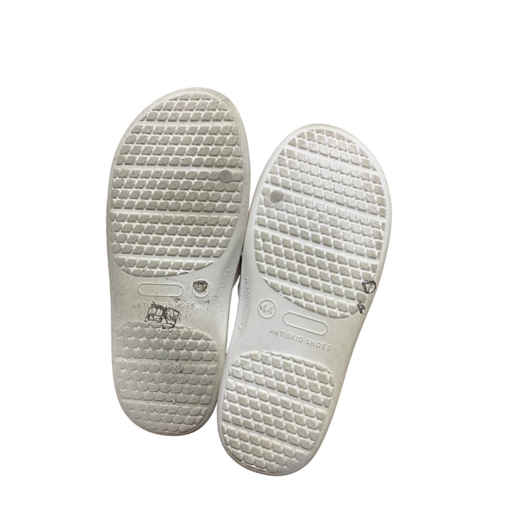 Funky Monkey Mens Size 11 Ivory Slip On Single Strap Bath Shower Slipper Shoes