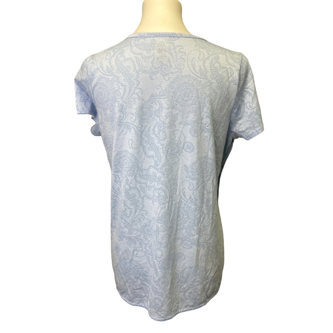 Faded Glory Basic Editions Womens Medium Sparkle Tee Elastic Drawstring Shorts