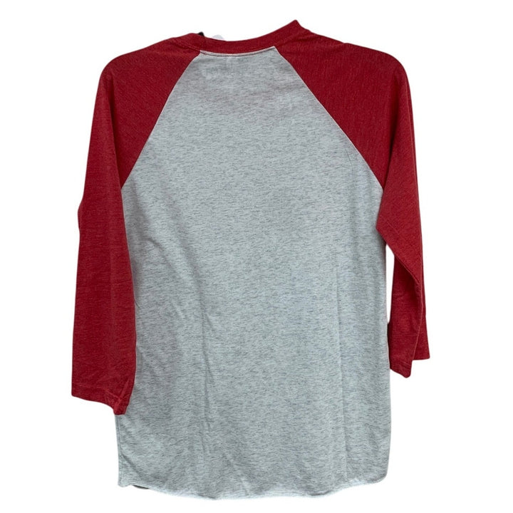 New Hand Printed Womens Heathered XS Mama Long Sleeve Crew Neck Tee Shirt