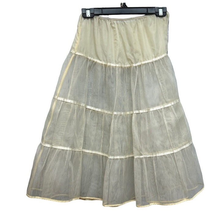 Vintage Mid-Teen by Nancy Belle Size 16 Stiff Netting Half Slip Petticoat
