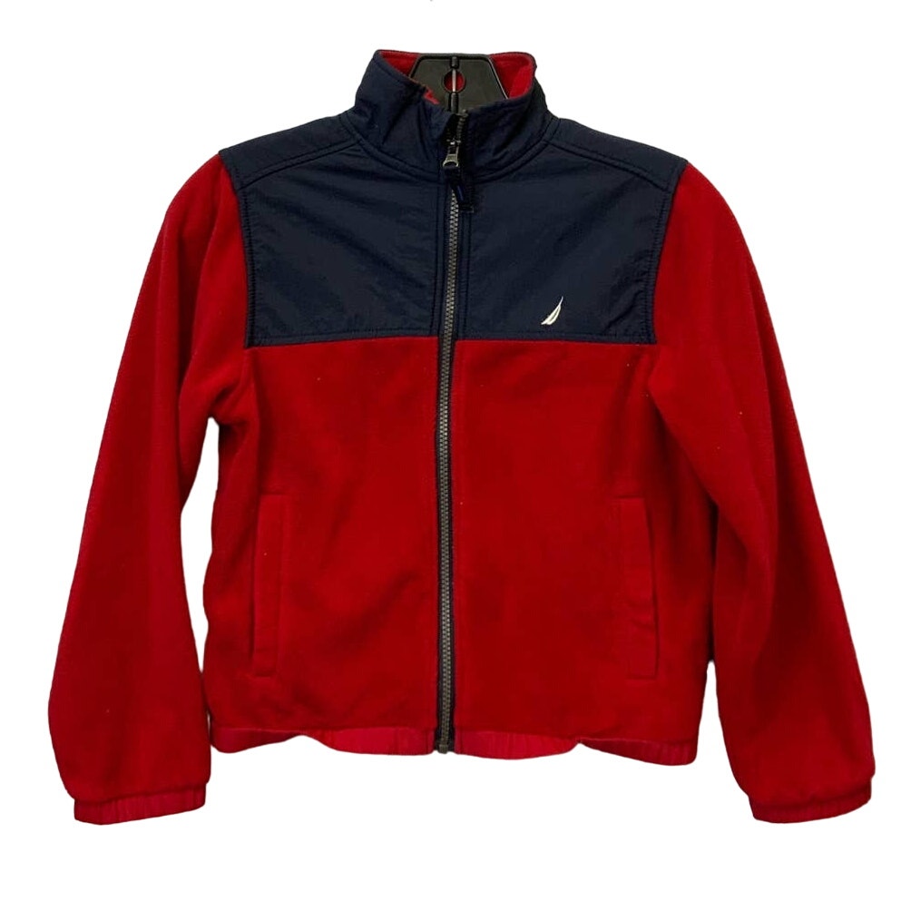 Nautica Kids Small Size 8 Full Zip Long Sleeve Polyester Warm Fleece Jacket