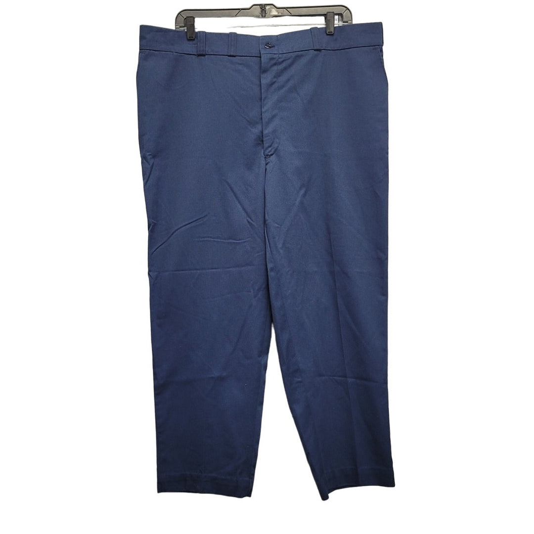 Big Mac Mens 44 X 30 PolyCotton Flat Front Permanent Press Hemmed Dress Pants