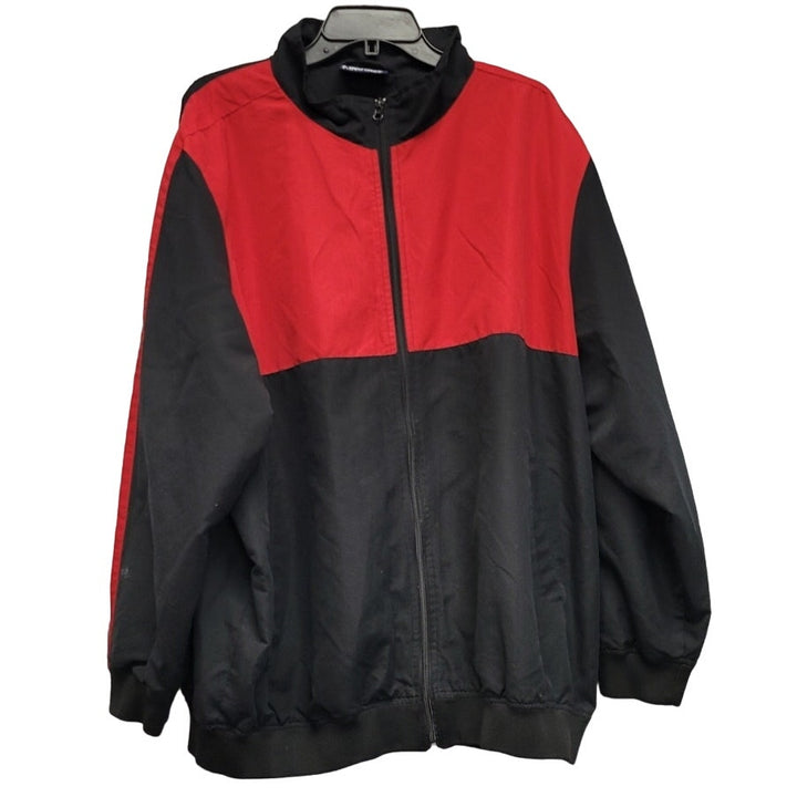 King Size Mens 2XL 100% Polyester Long Sleeve Full Zip Lined Jacket w Pockets