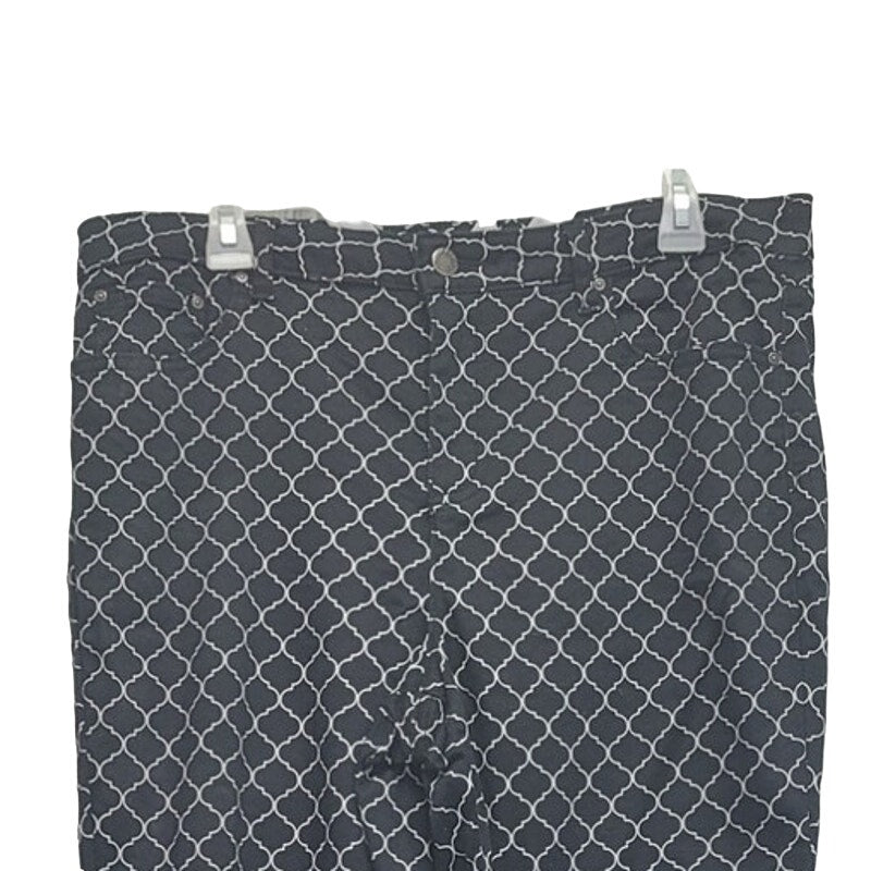 Needle &amp; Cloth Womens 16 Skinny Ankle Trellis Patterned Jeans w Pockets