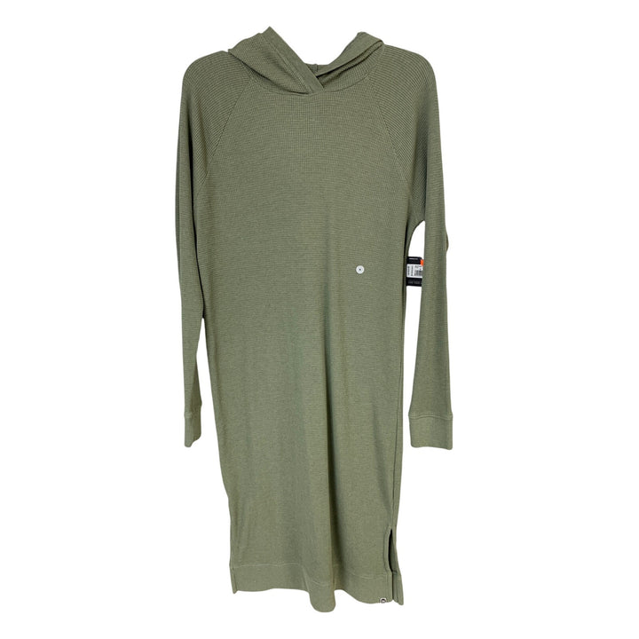New Eddie Bauer Womens Small Sage Myraid Thermal Long Sleeve Hooded Dress