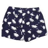 2 ELLE Old Navy Womens Size 4 Blue Floral Short Cotton Blend Shorts w Pockets