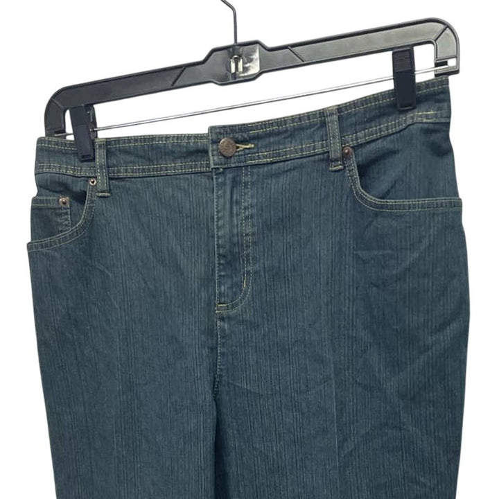 Bill Blass Womens Size 16 PolySpandex Straight Leg Back Elastic Waist Jeans
