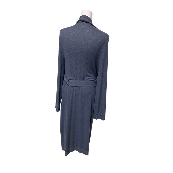 Eberjey Womens Medium Long Sleeve Waist Tie Knit Cardigan Sweater Duster