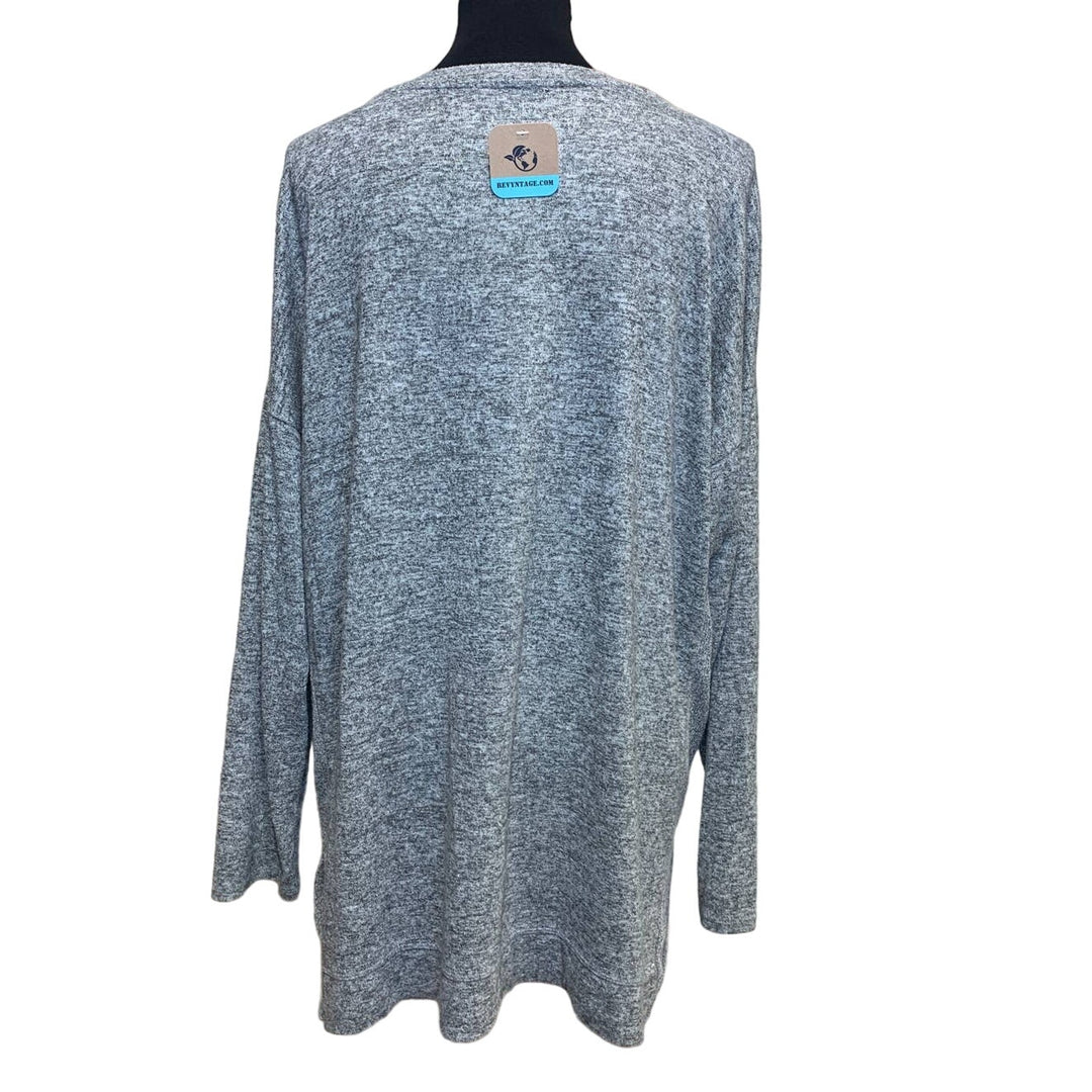 Hand Printed Upcycled XL Gray It&