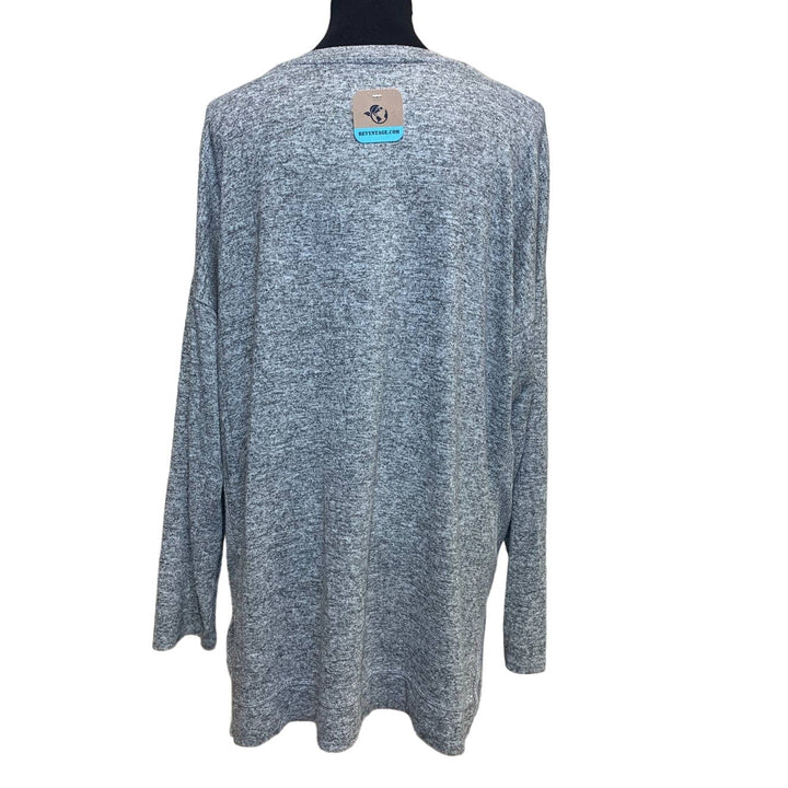 Hand Printed Upcycled XL Gray It&