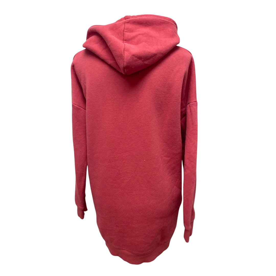 Hand Printed Upcycled Womens Small Vintage Sunroom Ceiling Sweatshirt Hoodie