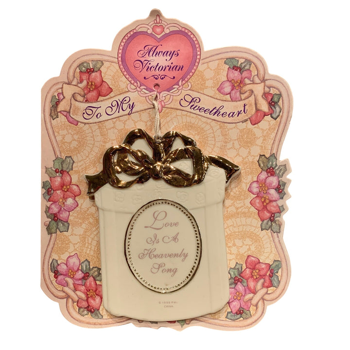New Precious Moments Collectible Sweetheart Ceramic Angel Christmas Ornament