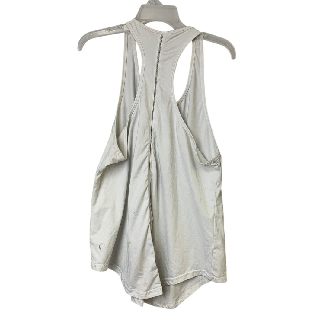 Zyia Active Womens XXXL White Sleeveless Mesh Cut Out Spandex Athletic Tank Top