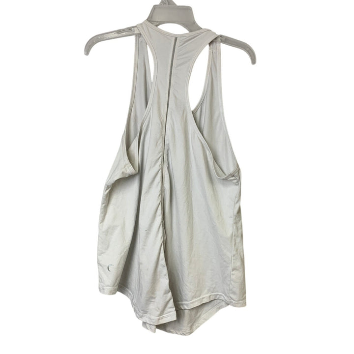 Zyia Active Womens XXXL White Sleeveless Mesh Cut Out Spandex Athletic Tank Top