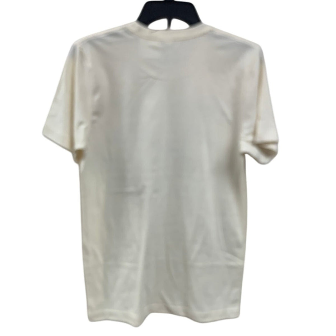 New Hand Printed Womens Small Jesus Prayer Short Sleeve Crew Neck Tee Shirt