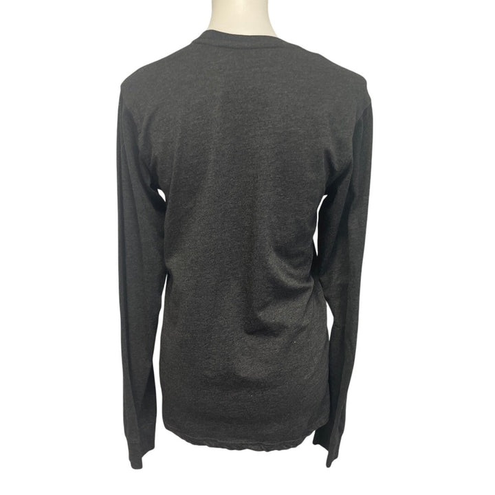 Mens Small PolyCotton Mizzou Tigers Black Gold Long Sleeve Crew Neck Tee Shirt