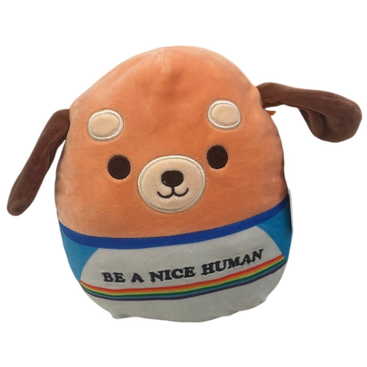Original Squishmallow Sam the Be A Nice Human Dog 8" Stuffed Animal Plush w Tag