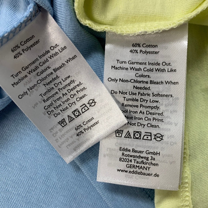 2 New Eddie Bauer Womens XL Blue Yellow Fav Scoop Coast Cimb Ladder Tank Tops