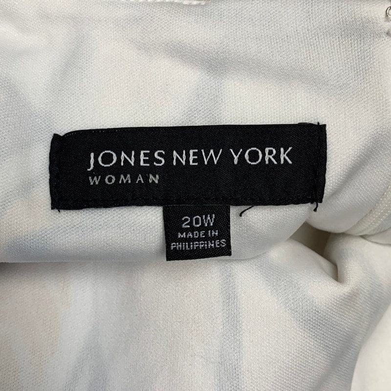 Jones New York Woman Size 20W Large Floral Print Sleeveless Sheath Dress