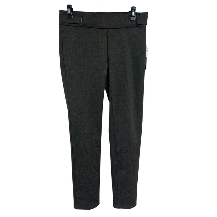 NWT New Retrology Womens Small Espresso Bean Polyester Blend Scratch Print Pants