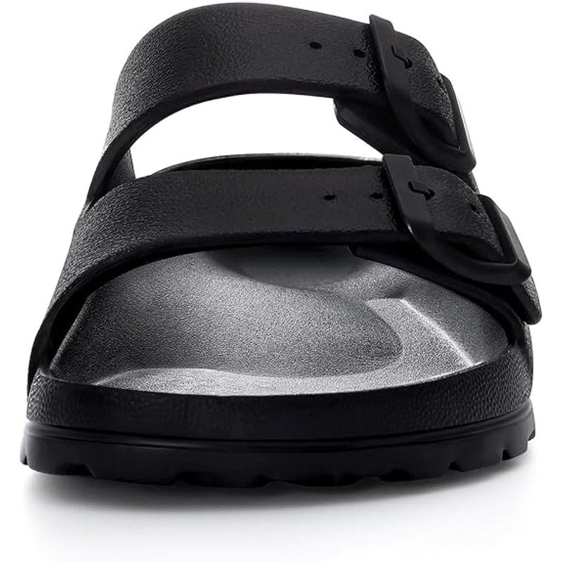 Kidmi Kids Size 3 Black EVA Arch Support, Adjustable Buckle Slide Sandal Shoes