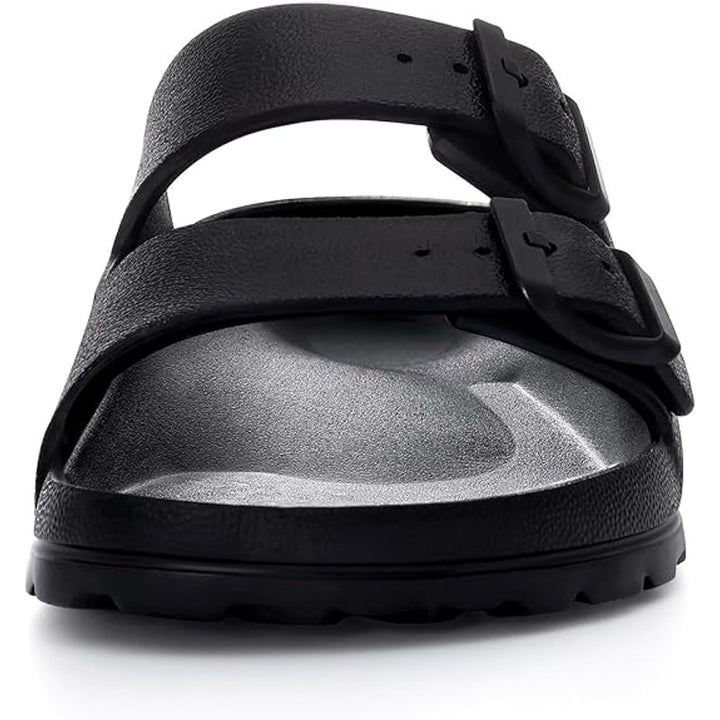 Kidmi Kids Size 3 Black EVA Arch Support, Adjustable Buckle Slide Sandal Shoes