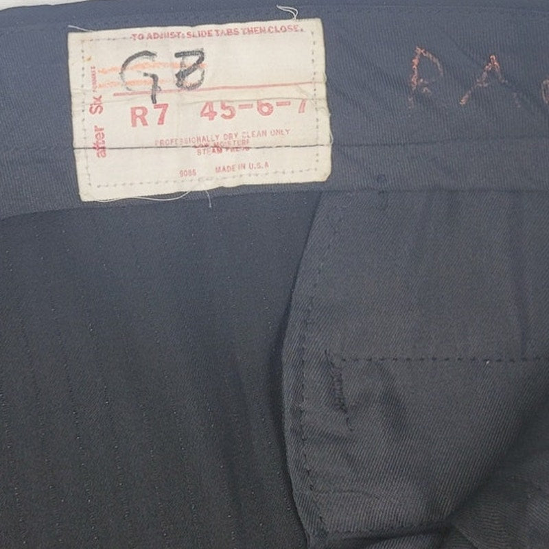 Vintage After Six Mens 42X32 Adjustable Waist Made In USA Pleated Front Pants