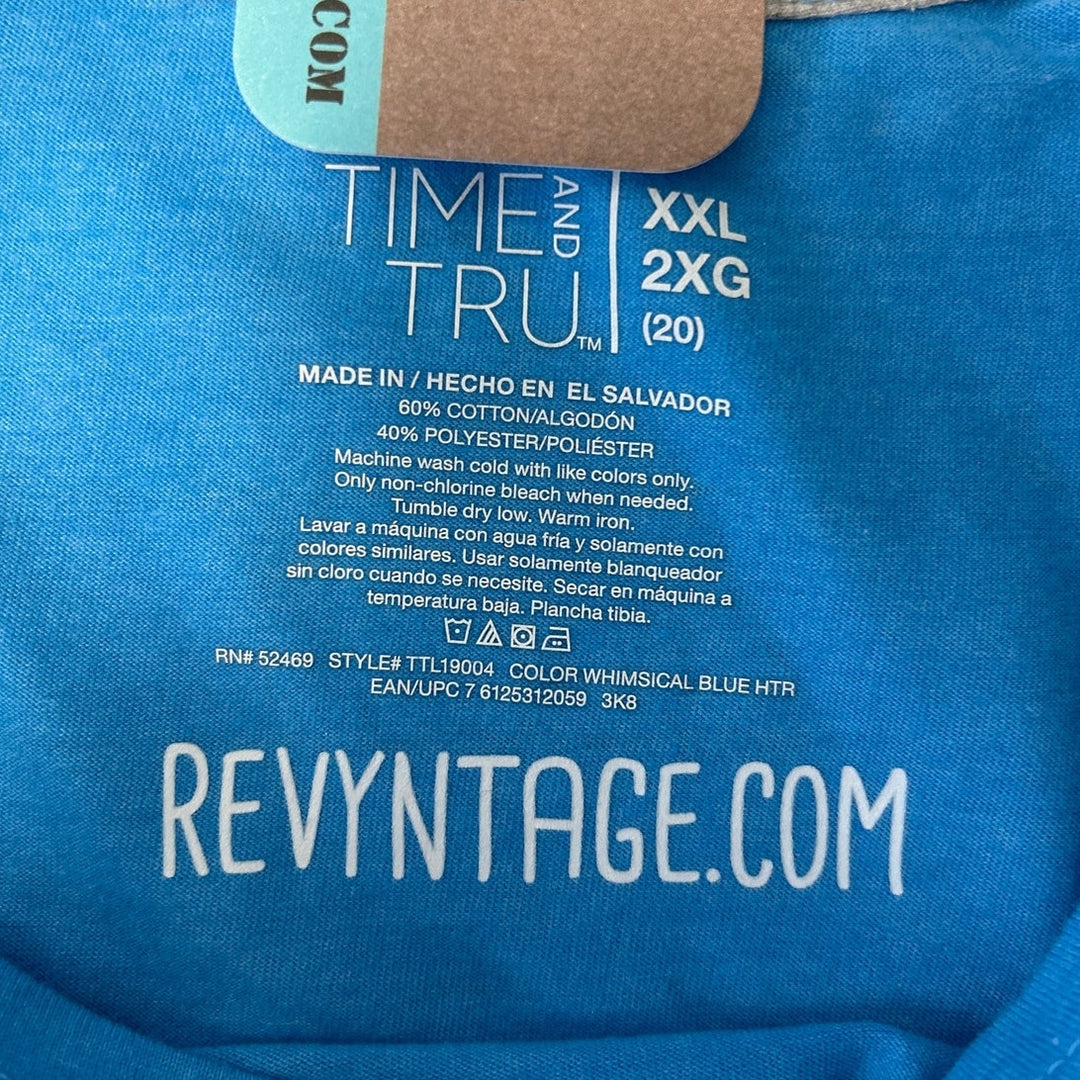 Hand Printed Womens XXL Upcycled June Pride Month Rainbow Equality Crew Neck Tee