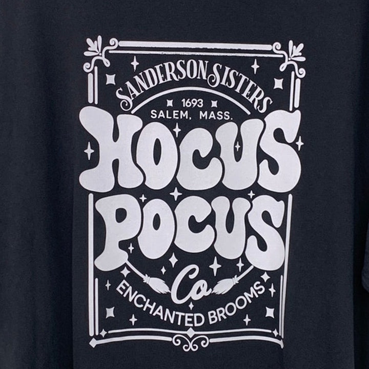 New Upcycled Hand Printed Womens Large Sanderson Sisters Hocus Pocus Tee Shirt