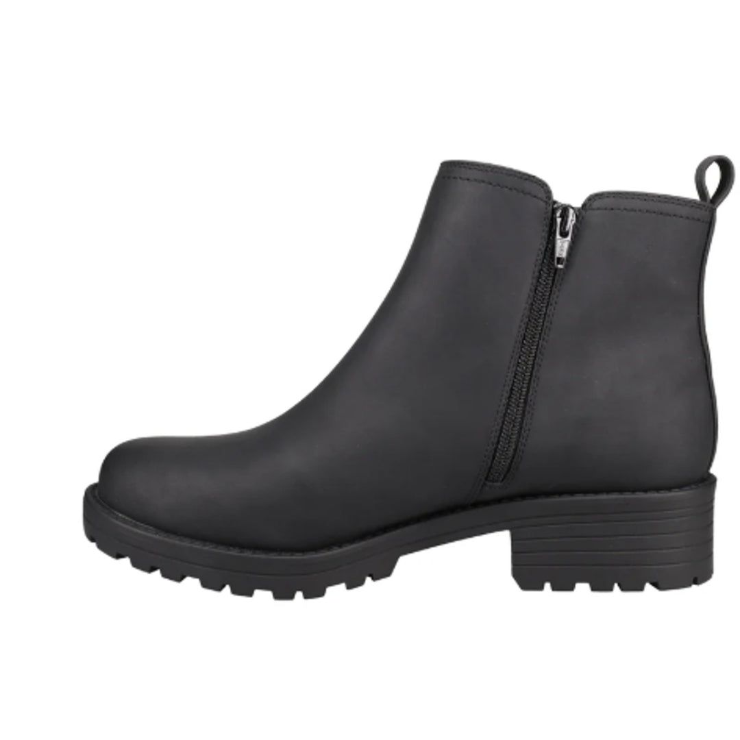 New In Box Buffalo Womens Size 7 Black Water Repellant Faux Leather Anna Boots