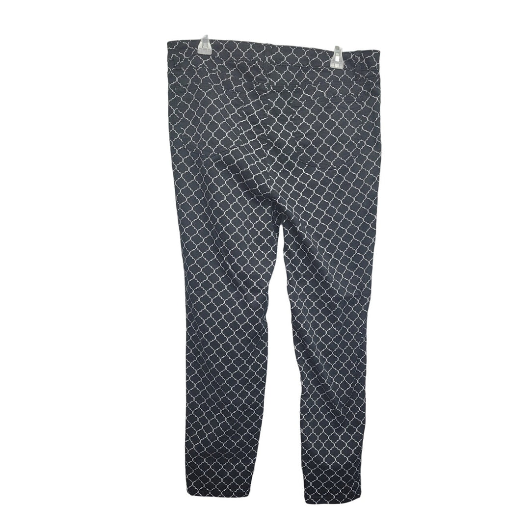 Needle &amp; Cloth Womens 16 Skinny Ankle Trellis Patterned Jeans w Pockets