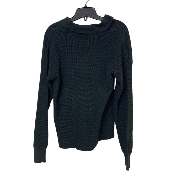 New Eddie Bauer Womens XS Black Signature Johnny Collared Sorbtek Sweater