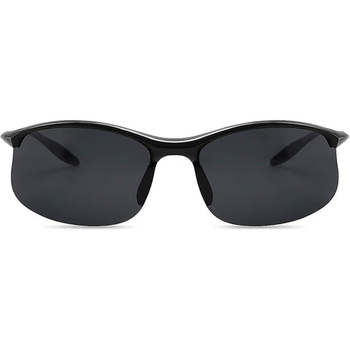 New MaxJuli Black Polarized Shock Resistant Flexible Athletic Sports Sunglasses