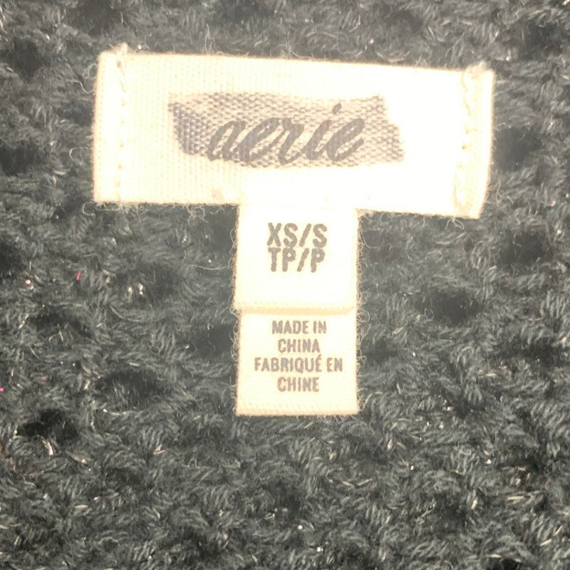 New Aerie Womens XS Crochet Mesh Swim Coverup Maxi Dress Crochet Pullover Cape