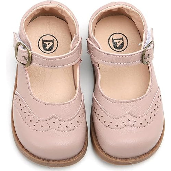 Dadawen Toddler Girls Size 10 Pink Classic Mary Jane Latch &amp; Hook Close Shoes