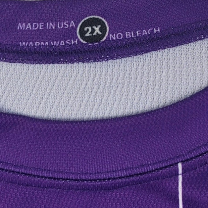 Burlington Spiders Mens 2X Purple Spiders &amp; Web Long Sleeve Crew Neck Jersey