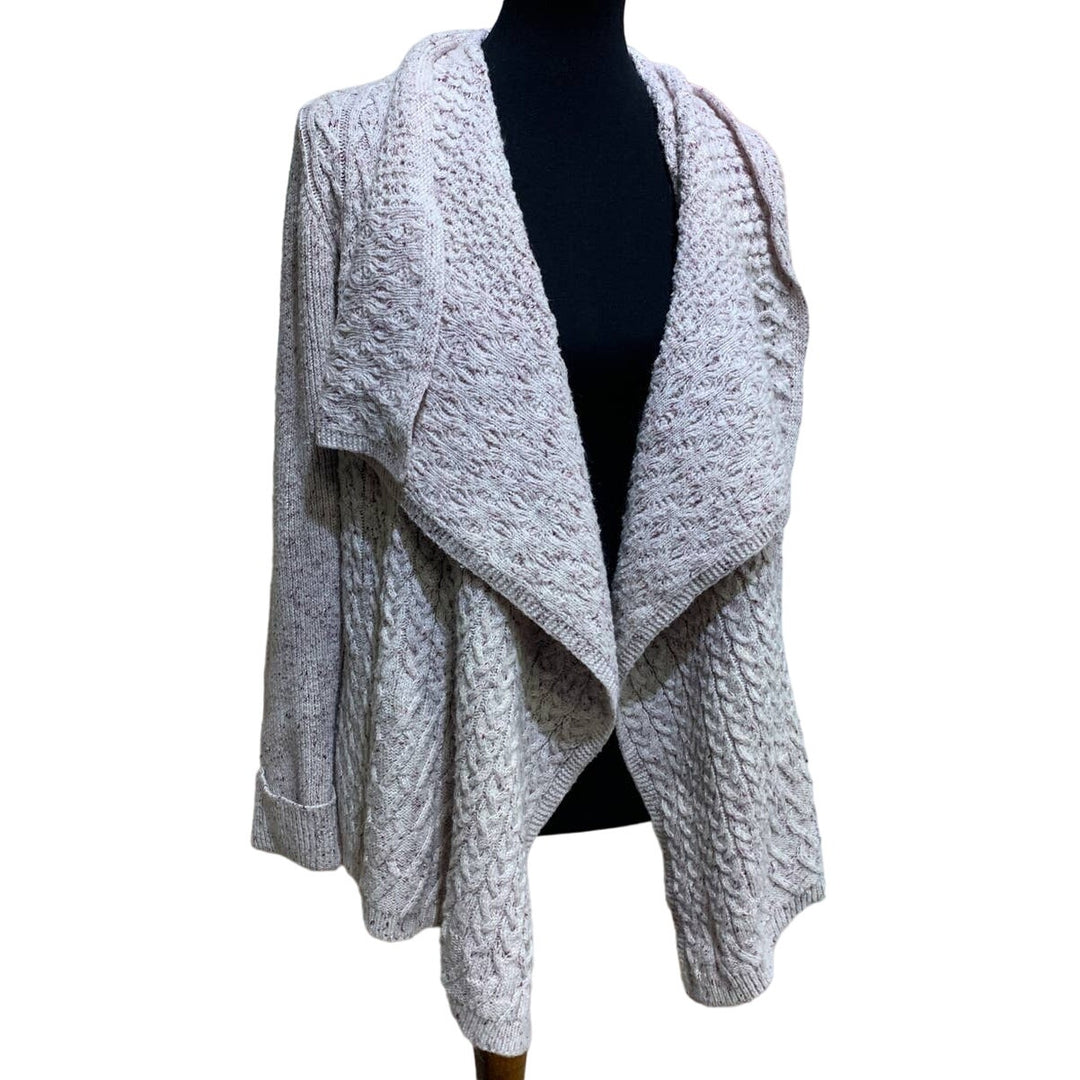 Knox Rose Womens Large Open Flowy Cardigan Warm Polyblend Long Sleeve Sweater