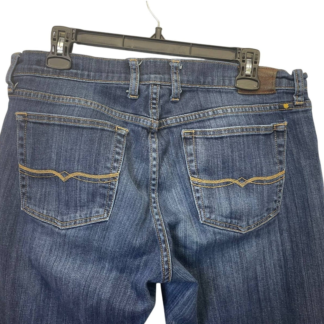 Lucky Brand Ladies Size 12/31 Stretch Cotton Denim Blue Straight Leg Ankle Jeans