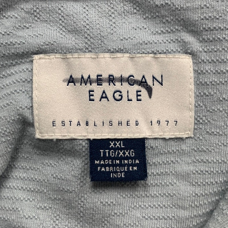 New American Eagle Mens XXL 100% Cotton Short Sleeve Collared Button up Shirt