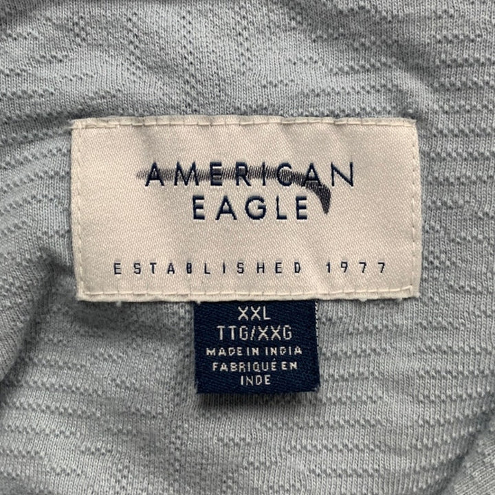 New American Eagle Mens XXL 100% Cotton Short Sleeve Collared Button up Shirt