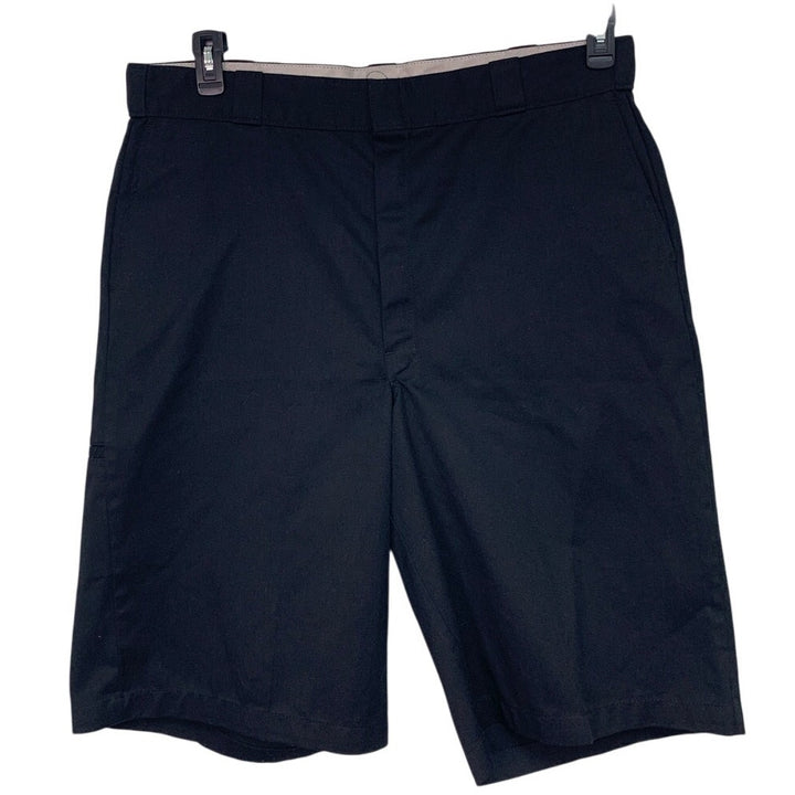 Mens Size 40 Black PolyCotton Machine Wash Knee Length Uniform Shorts w Pockets