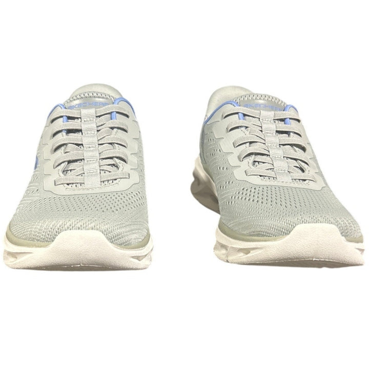 Skechers Womens Size 7 Gray Mesh Hands Free SwiftFit Slide In Athletic Shoes