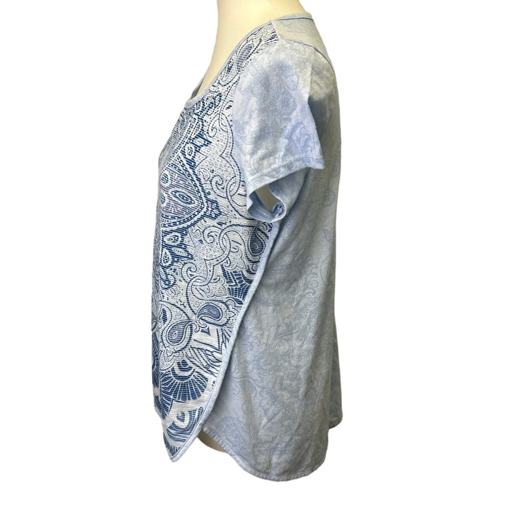 Faded Glory Basic Editions Womens Medium Sparkle Tee Elastic Drawstring Shorts
