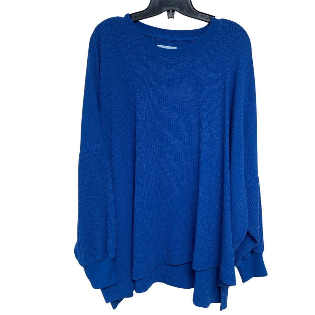 New American Eagle Womens Medium Ribbed Long Sleeve Crew Neck Sweatshirt